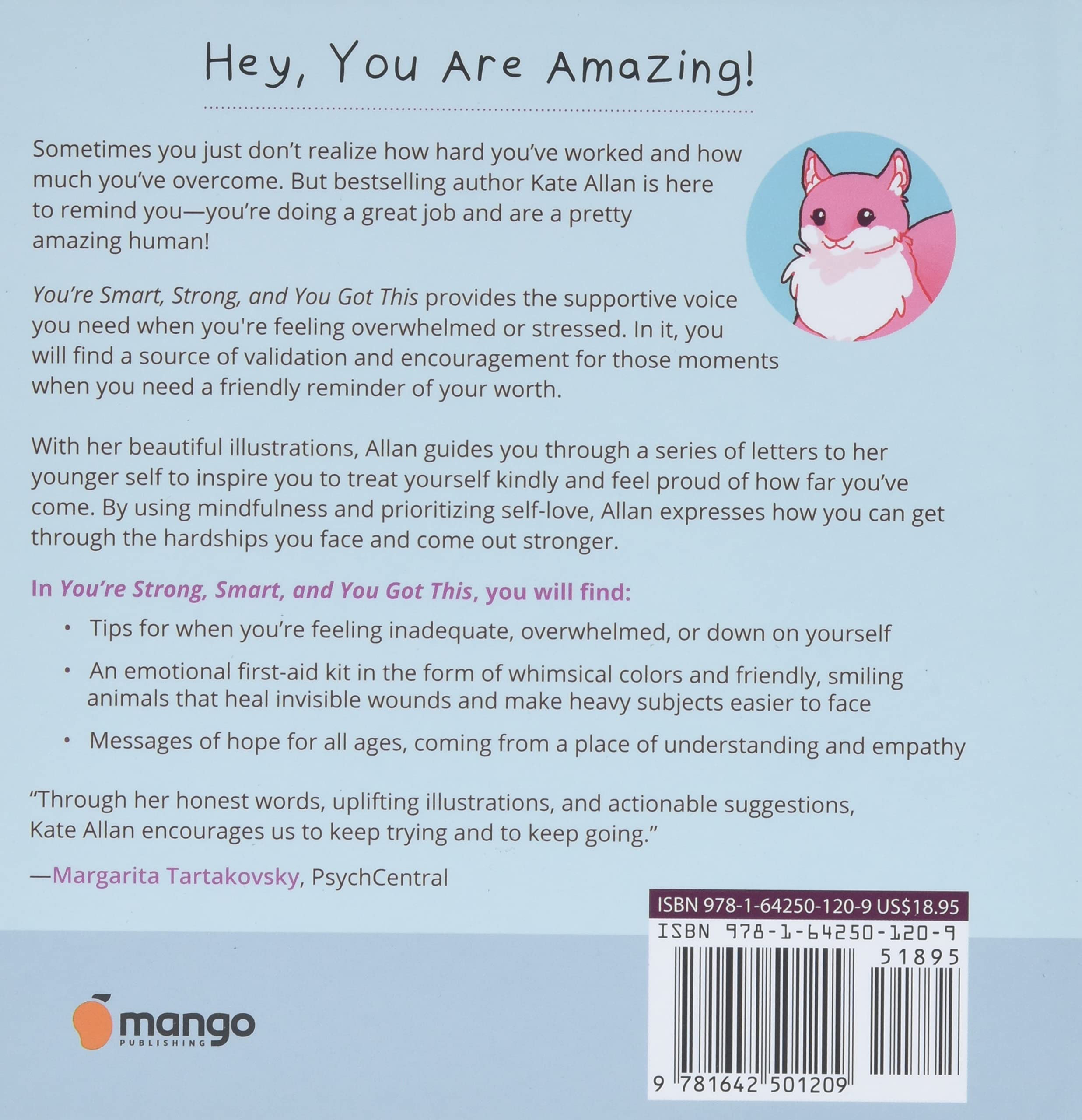You're Strong, Smart, and You Got This: Drawings, Affirmations, and Comfort to Help with Anxiety and Depression (Art Therapy, For Fans of You Can Do All Things) (TheLatestKate)