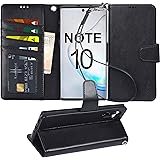 Arae Wallet Case for Samsung Galaxy Note 10 / Note 10 5G PU Leather flip case Cover [Stand Feature] with Wrist Strap and ID&C