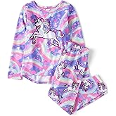 The Children's Place girls Long Sleeve Top and Pants 2 Piece Pajama Set Seasonal