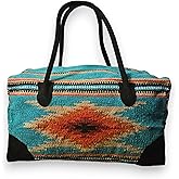 Southwestern Large Weekender Travel Bag Western Duffle Bag Boho Travel Bag