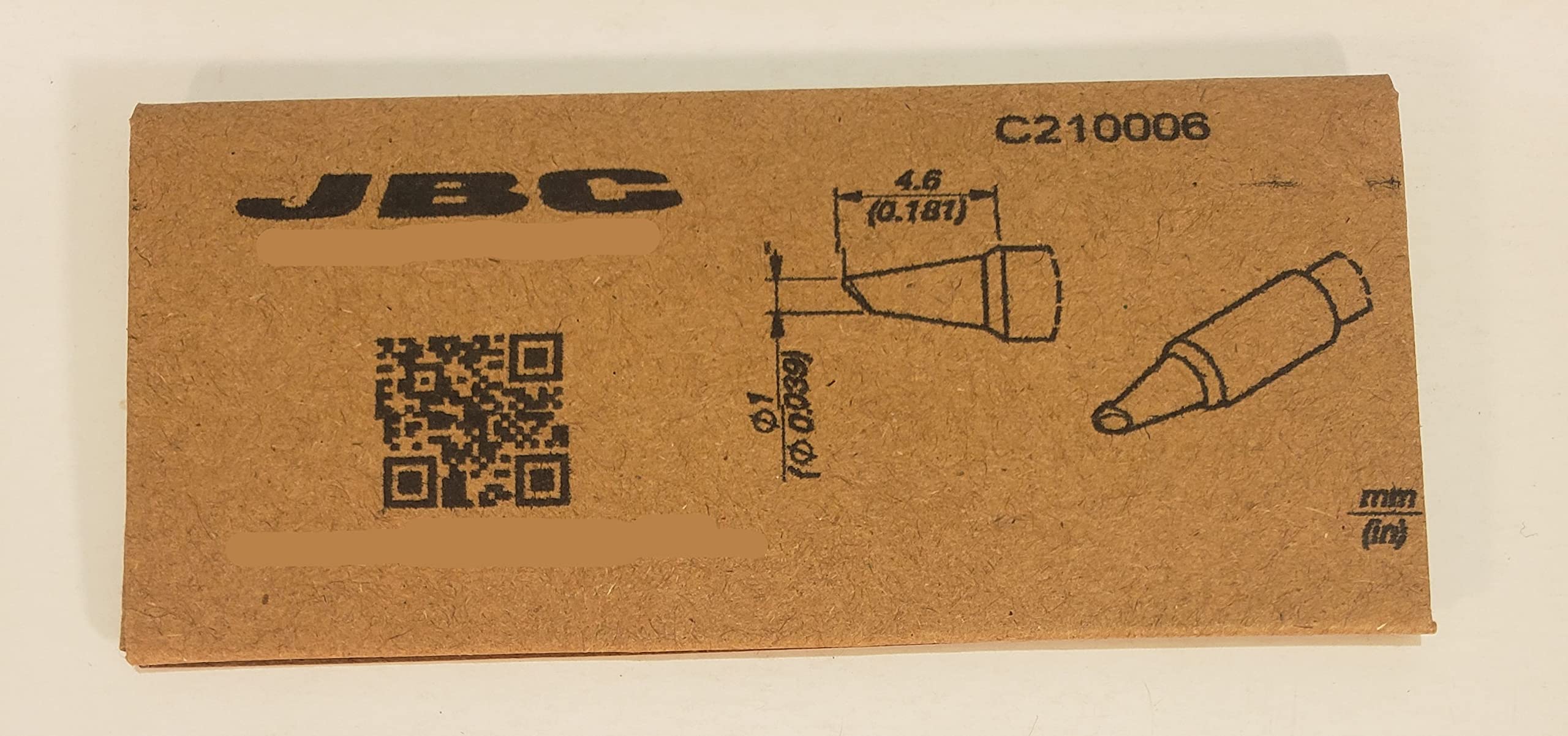 Jbc C210006 Soldering Tip for T210 Round