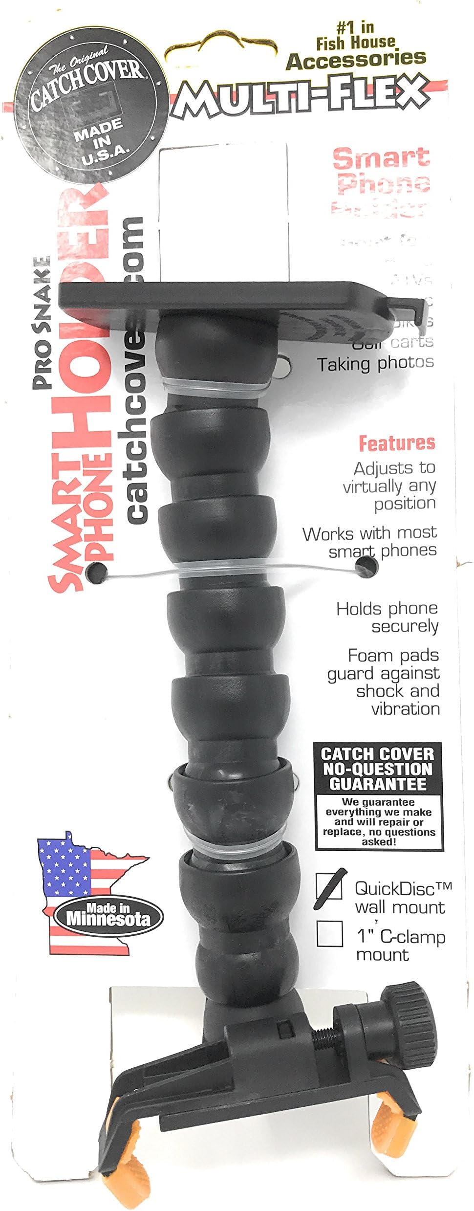 Pro Snake Smart Phone Holder - QuickDisc Wall Mount