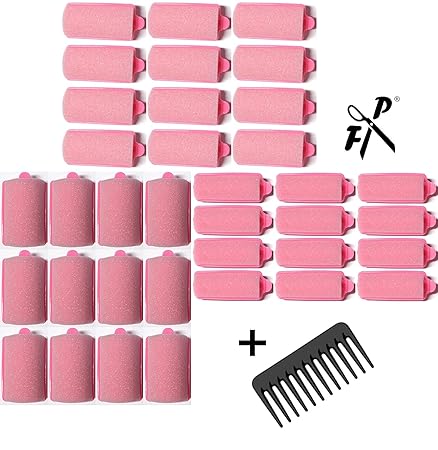 Schlafwickler - Set M - 3 Größen - 36 Stck. (22-28-36) + Lockenkamm (von deutschem Friseurbedarf-Fachhändler!)