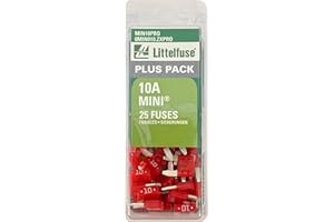 Littelfuse MIN10PRO MINI BP PRO Fast-Acting Automotive Blade Fuse - 25 Piece