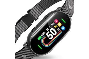 SKBAK Smart Dog Bark Collar with Anti False Trigger Gravity Sensor, Bark Count Tracking & Rotatable Screen for Precise Training, 4 Modes & 8 Levels to Control Barking for Small Medium Large Dogs 10-100lbs