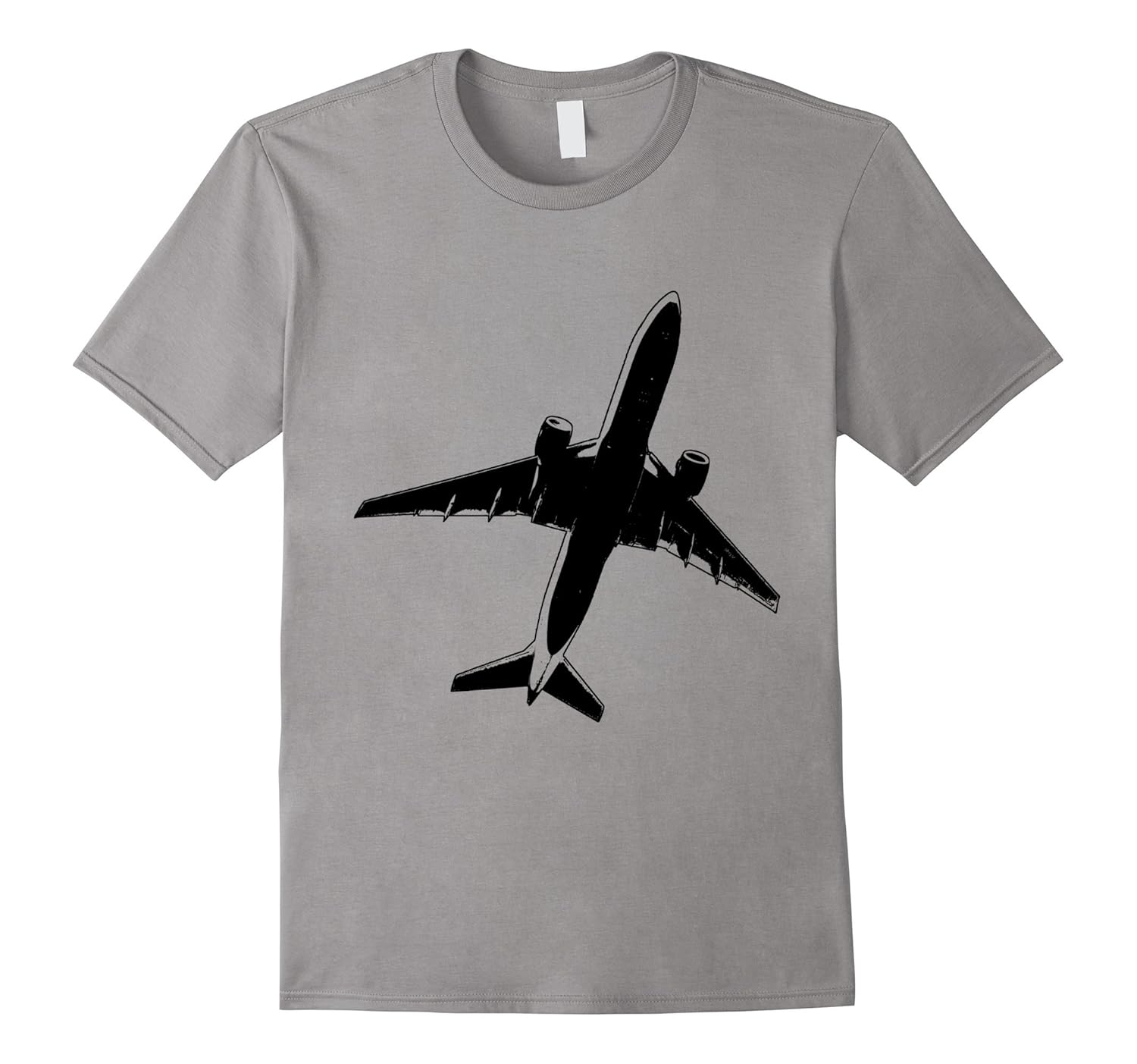 Flying Airplane t-shirt Plane Jet Airliner Silhouette-T-Shirt – Managatee