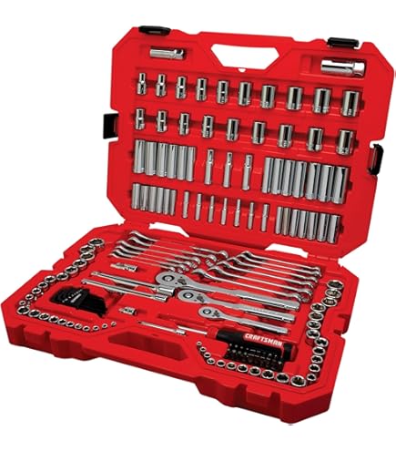 CRAFTSMAN Socket Set, 159 Piece Socket Wrench Set Mechanics Tools