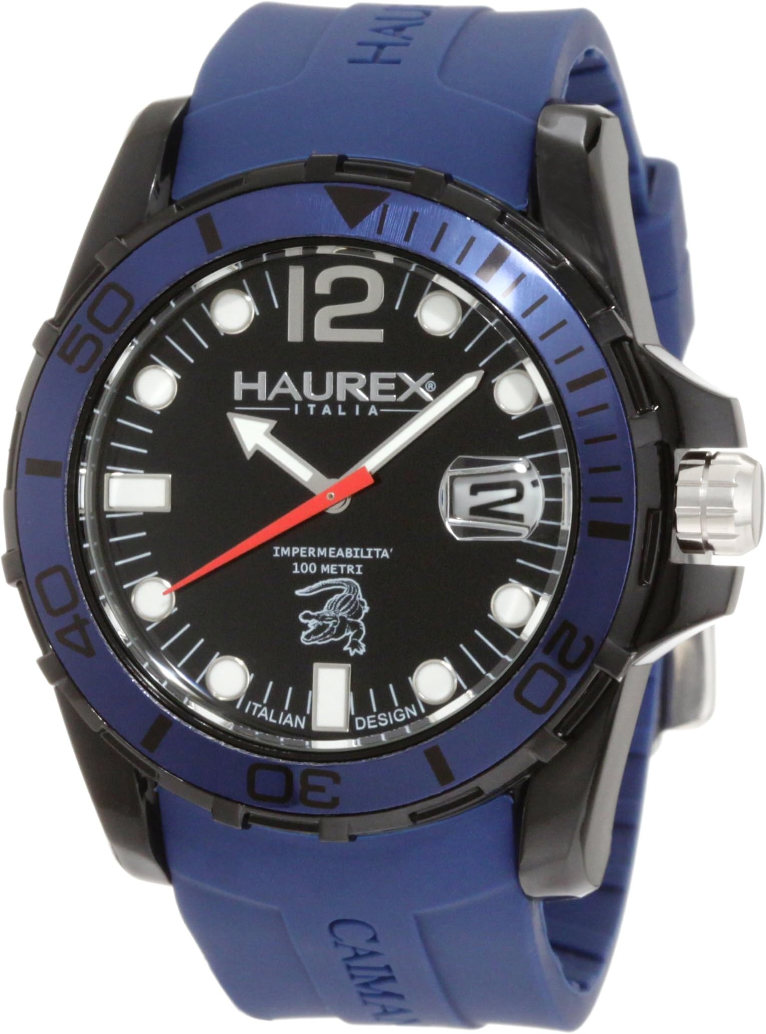 Haurex Italy Men's Watch XL Analogue Rubber N1354UNB Caimano