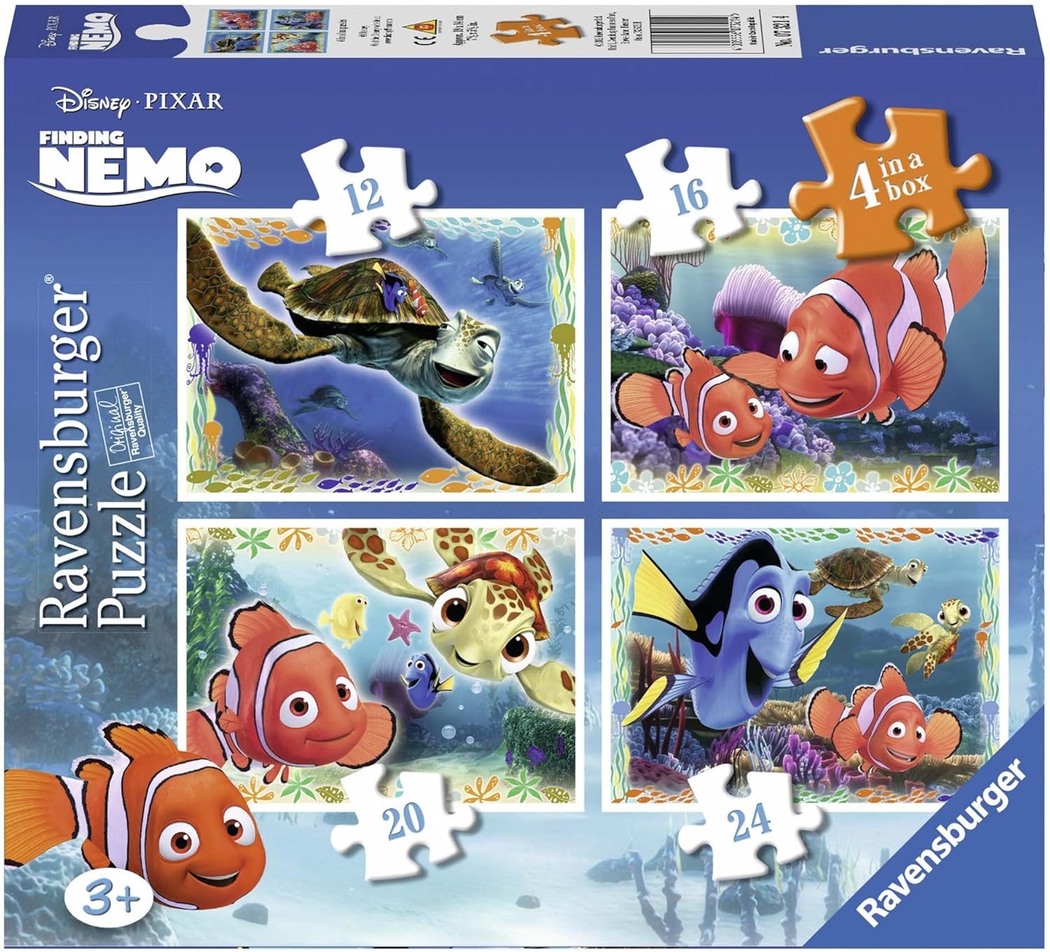 Ravensburger Disney Finding Nemo 4 in a Box (12, 16, 20, 24pc) Jigsaw