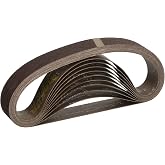 Makita 742303-3 1-1/8-Inch x 21-Inch Abrasive Sanding Belts - 80 Grit (10pk)