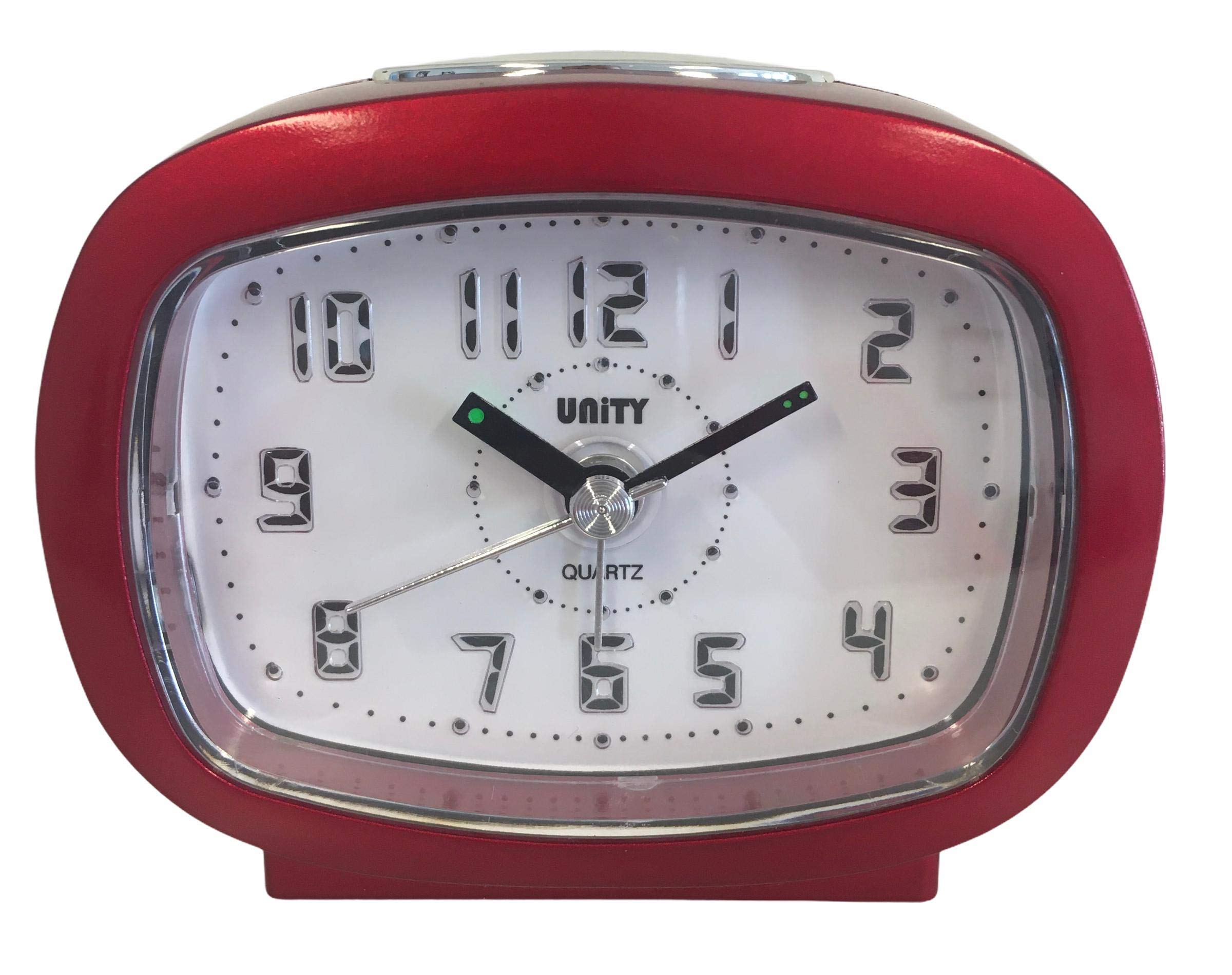 Unity Beep LED Light Alarm Clock-49026, Red, 9 x 7.5 x 4.5cm