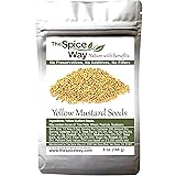 The Spice Way Yellow Mustard Seed - ( 6 oz ) whole seeds, resealable bag