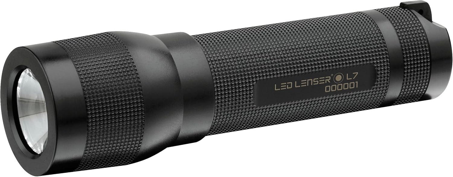 LED Lenser L7 Flashlight, Black Basic Handheld Flashlights