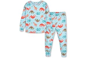 Gerber Unisex Baby Toddler Buttery Soft 2-Piece Snug Fit Pajamas with Viscose Made from Eucalyptus