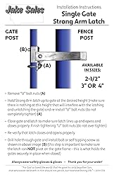 Commercial Single GATE Strong Arm Latch for