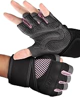 COFIT Workout Gloves Breathable Weight Lifting with Wrist Wrap Support Pink S