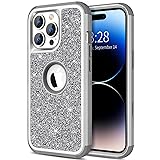 Hython for iPhone 14 Pro Max Case Glitter, Cute