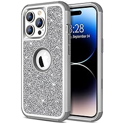 Hython for iPhone 14 Pro Max Case Glitter, Cute