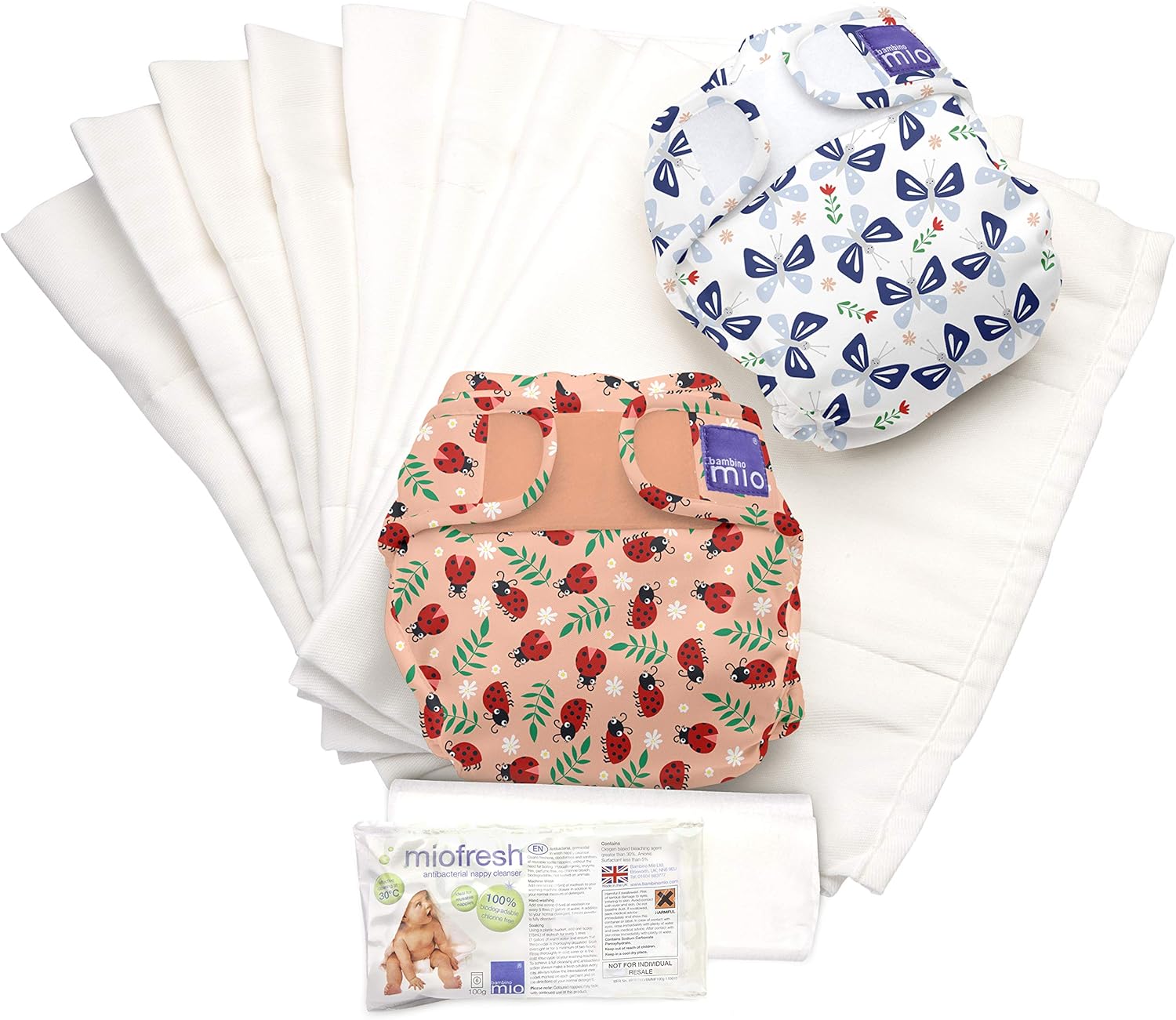 Kits para cambio de pañales set de pañales de tela Bambino Mio Bebé