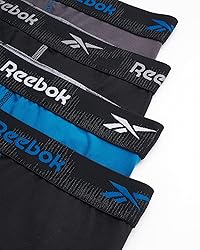 Reebok Men's Boxer Briefs - 4 Pack Soft Mens