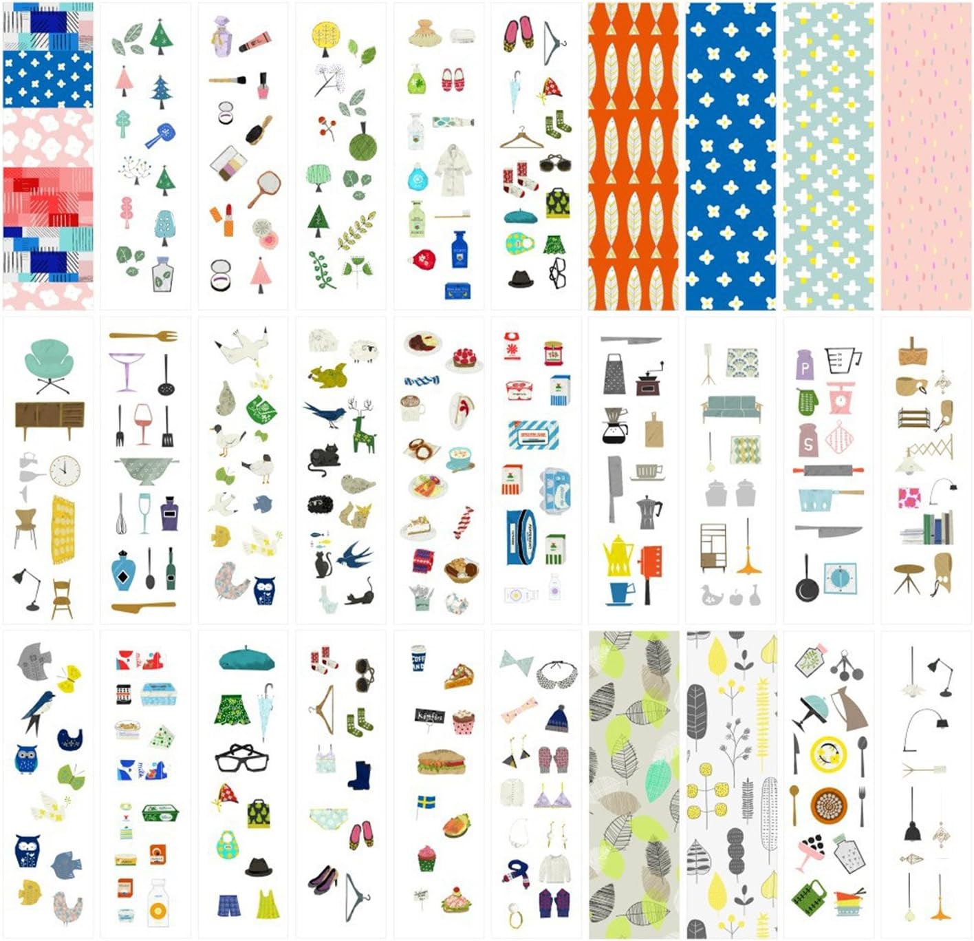 Nordic Style Colorful Bookmarks, 30PCS