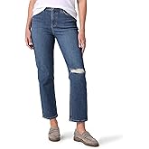 Lee Womens High Rise Vintage Straight Leg Jean