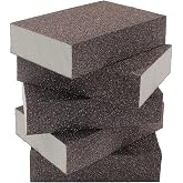 Jersvimc 12Pcs 80 Grit Coarse Sanding Block | Wet Dry Sanding Sponge, Foam Sandpaper Block, Washable &amp; Reusable, For Drywall Wood Plastic Metal Furniture