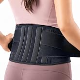 XOBTURP Back Brace for Women Lower Back Pain, Lumbar Support Belt | Wide Lumbar Support Belt, 5 Removable Metal Stays, Lightweight Breathable Back Brace, Sciatica &amp; Disc Relief (M:33"-37")