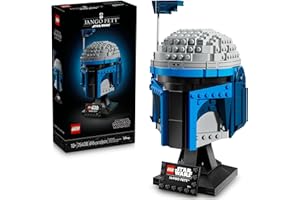 LEGO Star Wars Jango Fett Helmet - DIY Model Kit for Adults 18+ - Collectible Building Set - Room Decor Idea for Attack of The Clones Fans - Unique Gift Idea for Men and Women - 75408