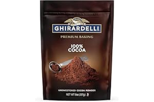 Ghirardelli Chocolate Unsweetened Cocoa Pouch, 8 Ounce