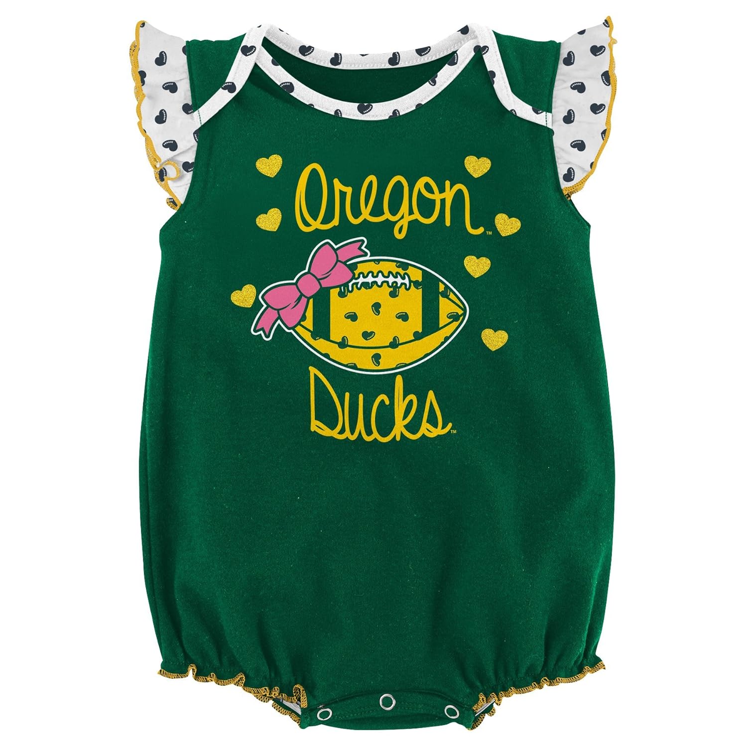 NCAA by Outerstuff NCAA boys Heart Fan 2 Piece Onesie Set