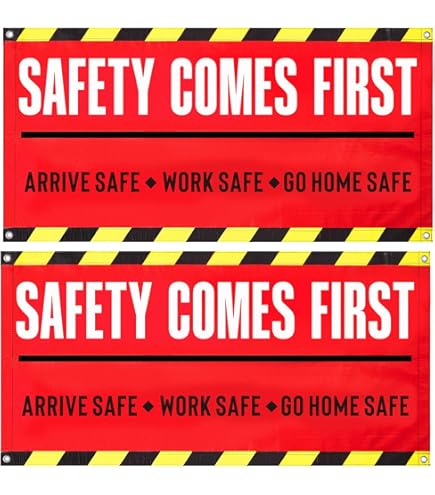 Safety First Standee Safety First Banner Design