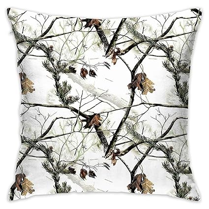 Amazon Com Zgsdymmb White Realtree Camo Pillow Covers Throw