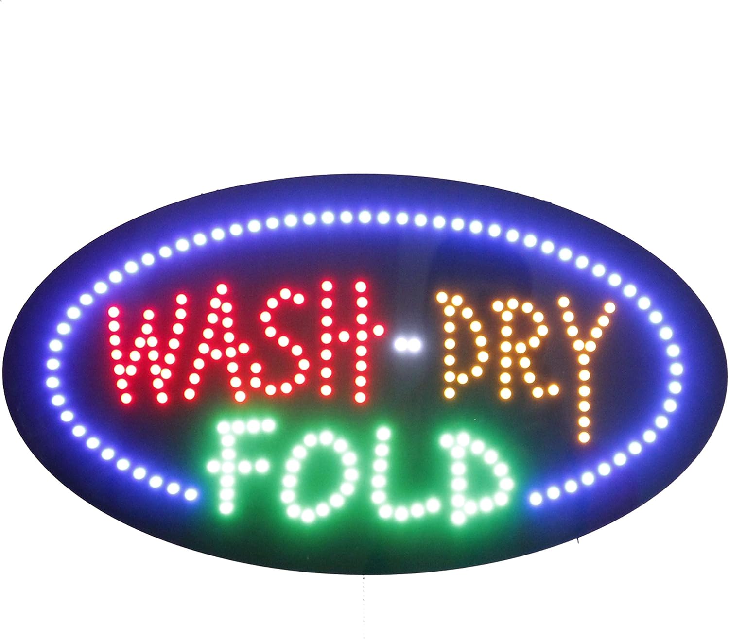 Amazon Com Led Laundry Laundromat Open Light Sign Board Super