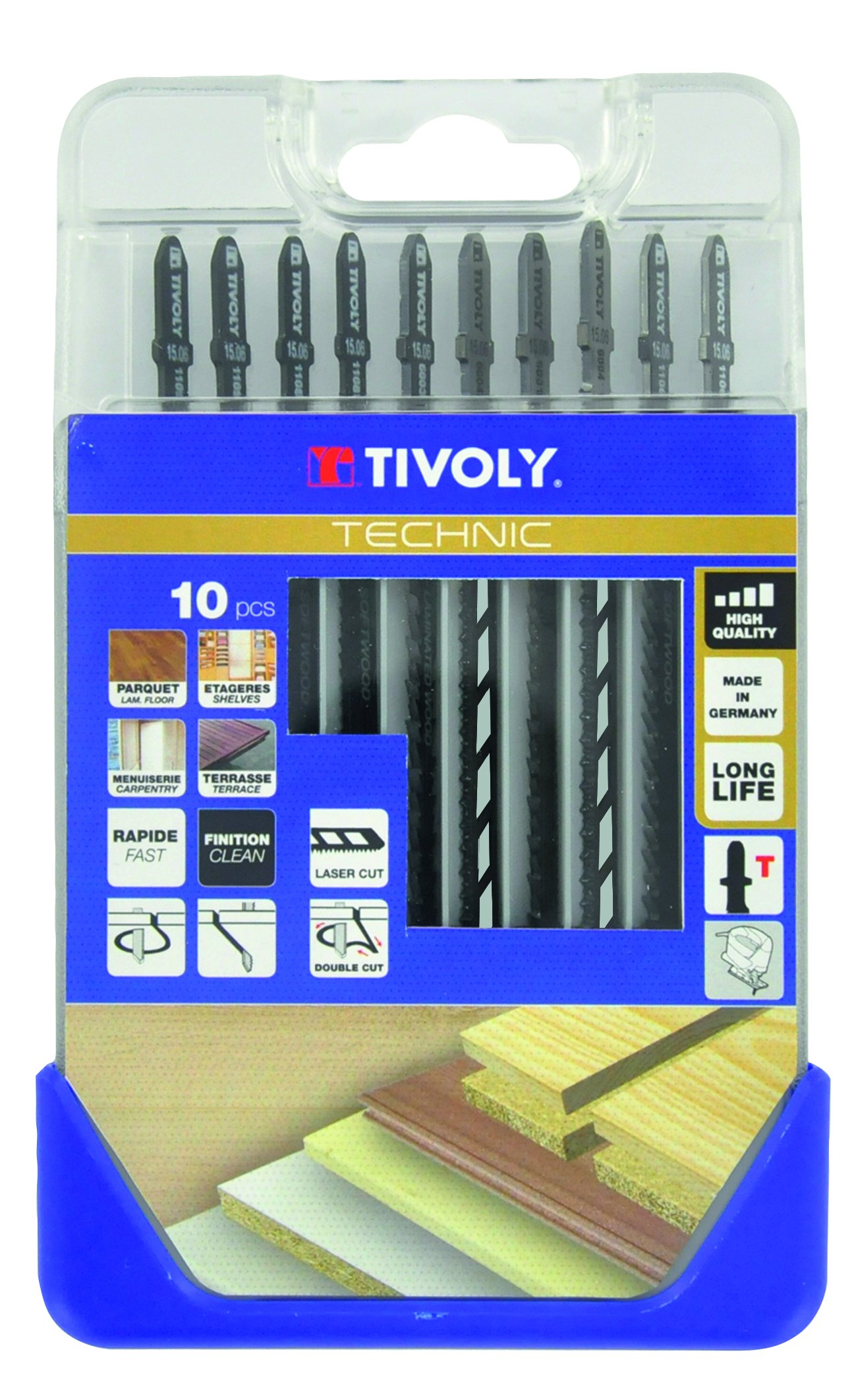 Tivoly xt505570001 – Pack of 10 T Saw Blade for Wood