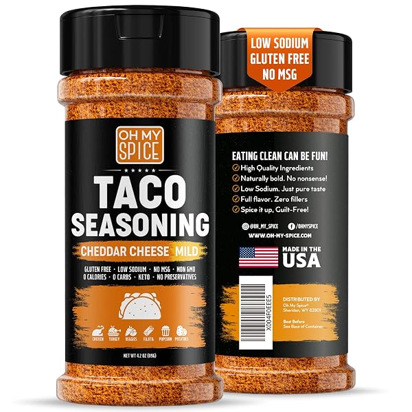 TACO SEASONING MIX CHEDDAR CHEESE POWDER – GLUTEN...