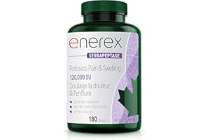 Enerex Serrapeptase 120,000SU 180 DRcaps - High Potency Enzyme Supplement - Serrapeptase 120000 SPU for Natural Support - Ser