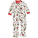 Dr. Seuss The Grinch Santa Baby Toddler Velour Holiday Sleeper
