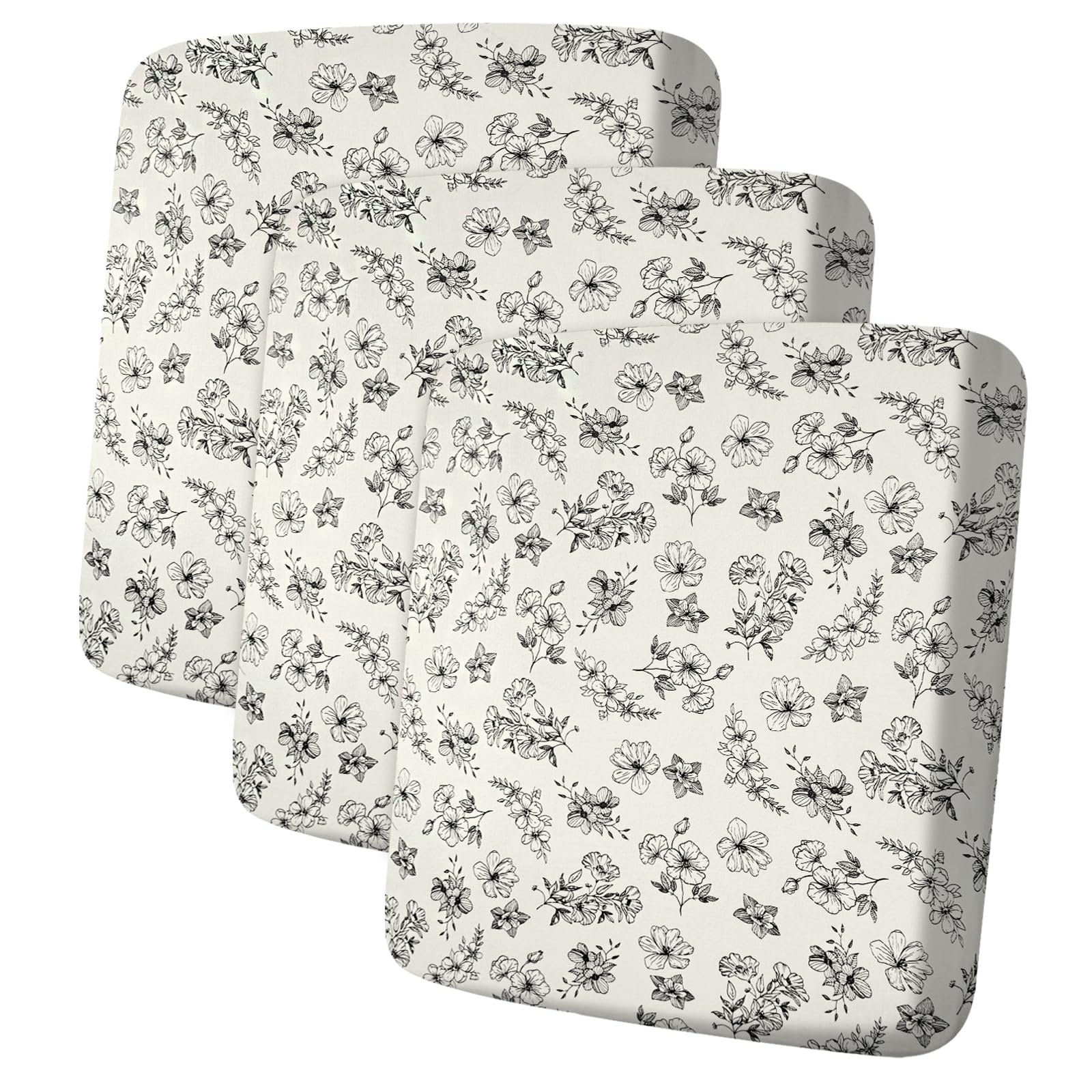 ANARACHON Leather Look Couch Cushion Covers Sofa Seat Slipcovers Sets Couches Furniture Protector for Sectional Armchair Loveseat Pets Kids Stretch Spandex Fabric (3 Cushion Sofa, Beige 01Flower) Image