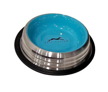 Pets Empire Anti Skid Dog Bowl (Colour May Vary, Large)