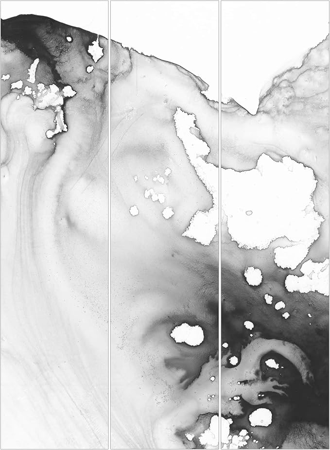 Sliding Curtain Room Divider Haze Water Iii 3 Panels Ceiling Holder 250x180cm Amazon Co Uk Kitchen Home