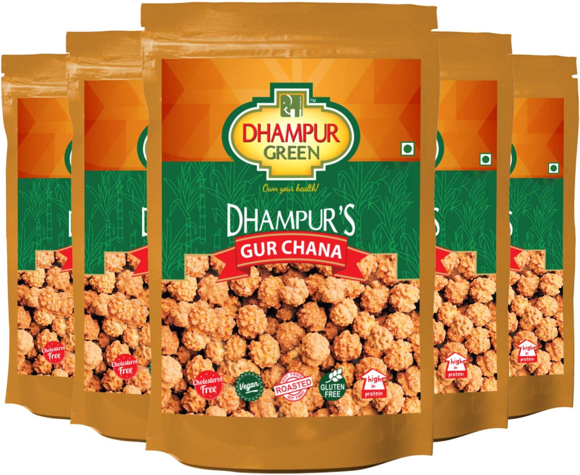 Gur Chana, 750 gram ( Pack of 5 - 150 grams Each )