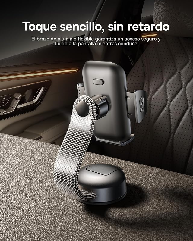 Suporte para telemóvel de ar C03, ventosa para automóvel, suporte universal para tablier e para-brisas, dupla rotação de 360° para iPhone Samsung Todos os smartphones