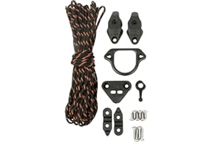 YakAttack LeverLoc Anchor Trolley Kit | Kayak Anchor System with Stealth Pulleys & PadHooks | Includes Reflective 35' Paracord & Mounting Hardware | Easy Install | Made in USA