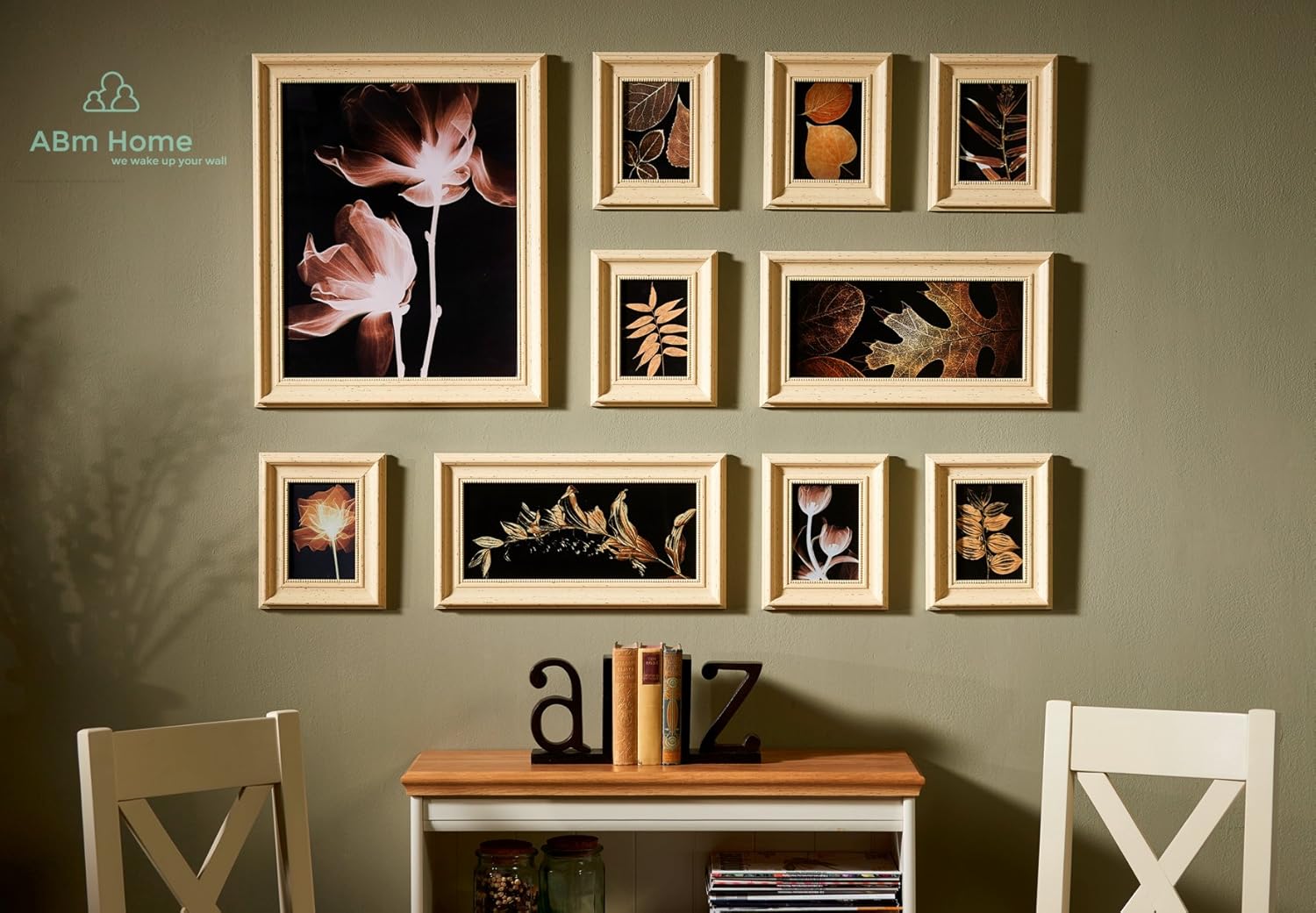 10 Multi Picture Frame Set, Photo Frame, Wall Frame Set with 10 High