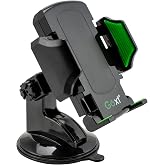 GoXT Quick-Release Phone Holder, Super Stick Suction Cup Mount | 360-Degree Rotation, Adjustable Locking Cradle, Universal Fit for Smartphones 1.75" to 3.375" Wide