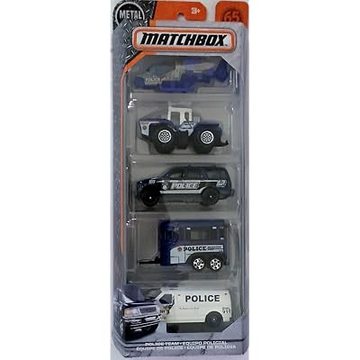 Matchbox 2018 Police Team 1:64 Scaled 5-Pack