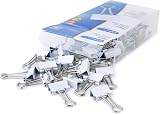 Rapesco 1493 19 mm Foldback Clips White Pack of 80 view 7