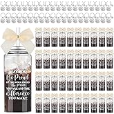 Skylety 40 Set Employee Appreciation Gifts Bulk with 40 13.5 oz Skinny May You Be Proud Plastic Cup with Lid Straw 40 Inspirational Keychain Birthday Gift for Men Women Coworker