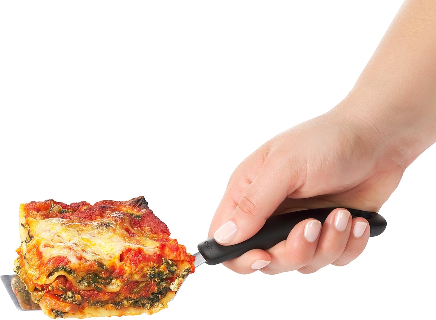 OXO 1177100 1177100 Good Grips Stainless Steel Cut and Serve Turner, Black: Home & Kitchen